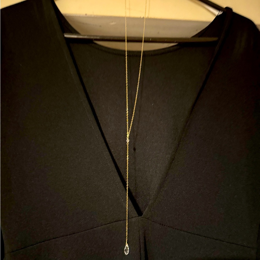 Backless dress gold necklace!!